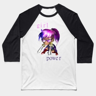 girl power chibi dnd elf Baseball T-Shirt